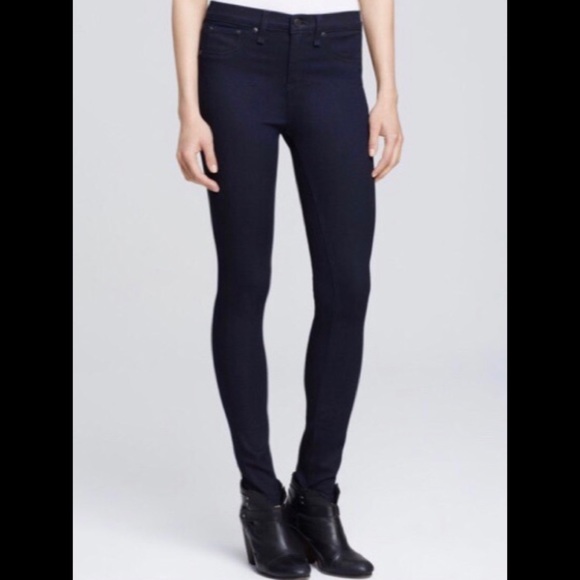 rag & bone The Legging Midnight Wash Jeans Sz 28 - Picture 1 of 7